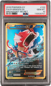 PSA 10  FA/GYARADOS EX #123 XY BREAKPOINT