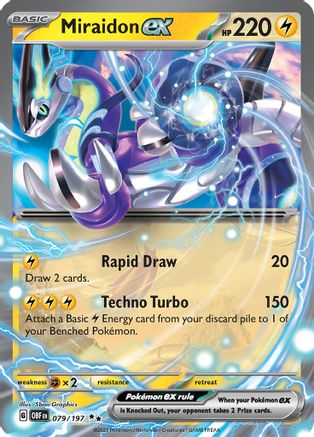Miraidon ex (79/197) - SV03 Obsidian Flames Holofoil