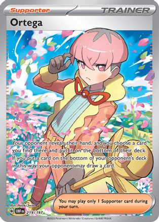 Ortega (219/197) - SV03 Obsidian Flames Holofoil