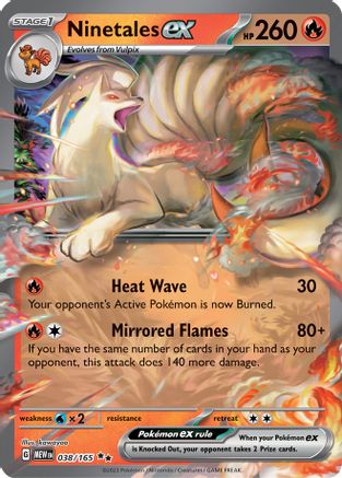 Ninetales ex (38/165) - SV Scarlet & Violet 151 Holofoil
