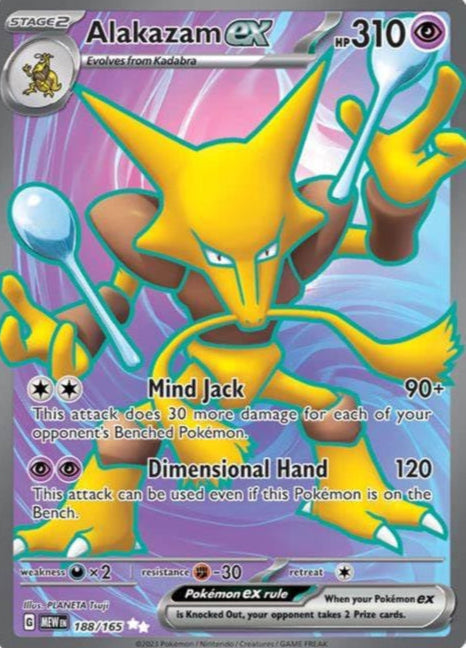 Alakazam Ex - 188/165 - Full Art French