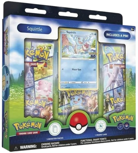 Coffret collection de pin's Carapuce Pokémon GO