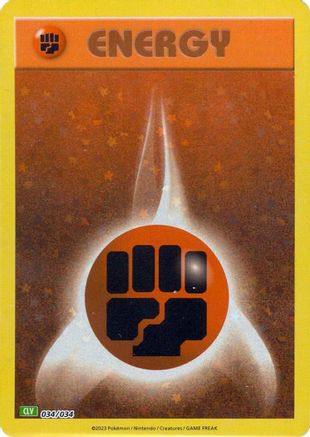 Basic Fighting Energy (34/034) - Trading Card Game Classic Holofoil