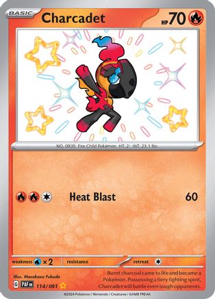 Charcadet (114/091) - SV Paldean Fates Holofoil