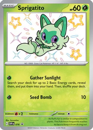 Sprigatito (76) - SV Scarlet & Violet Promo Cards Holofoil
