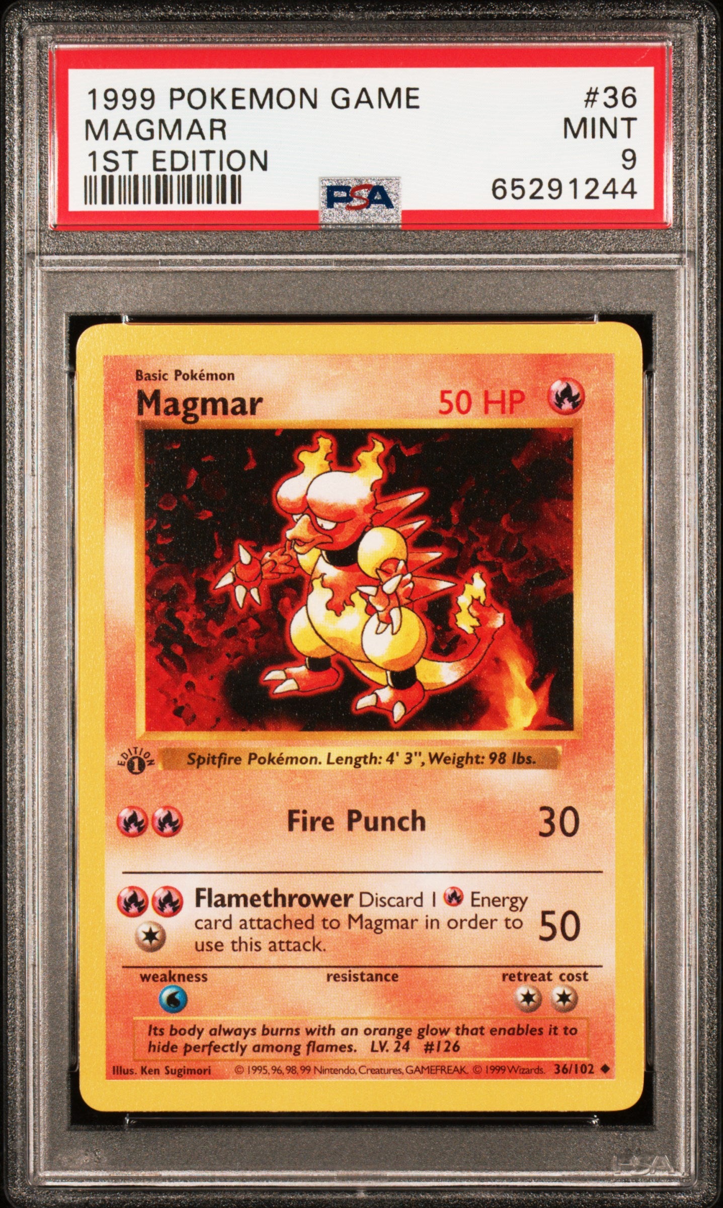 PSA 9 MAGMAR 1ST EDITION