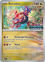Koraidon (Prerelease) [Staff] (91) - SV Scarlet & Violet Promo Cards Holofoil