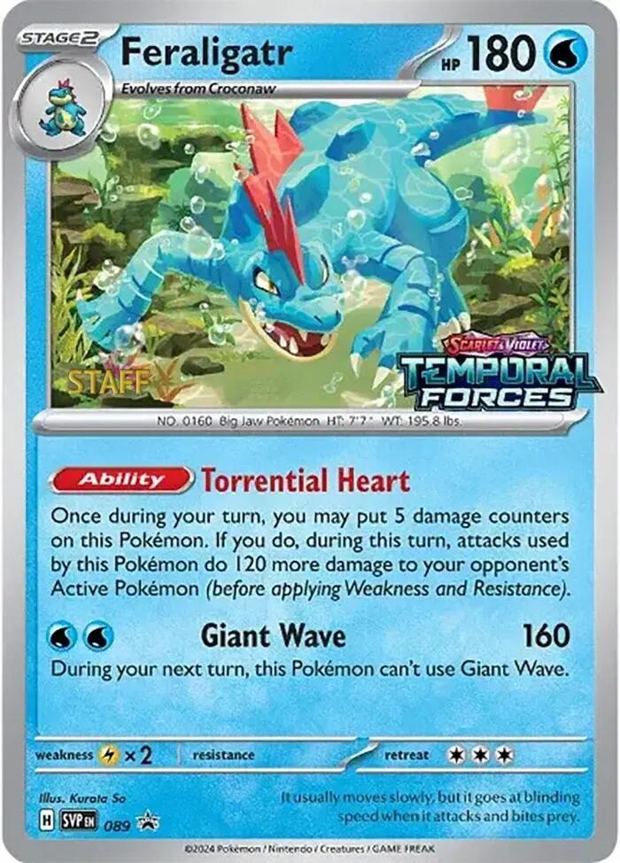Feraligatr - SVP089 - Prerelease Promo STAFF