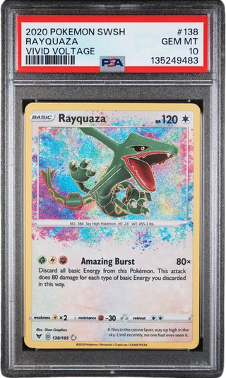 PSA 10 RAYQUAZA VIVID VOLTAGE