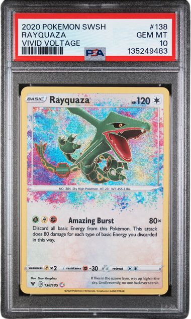PSA 10 RAYQUAZA VIVID VOLTAGE 