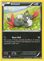 Sneasel - 60/114 - Common - XY Steam Siege (Square Cut Misprint)