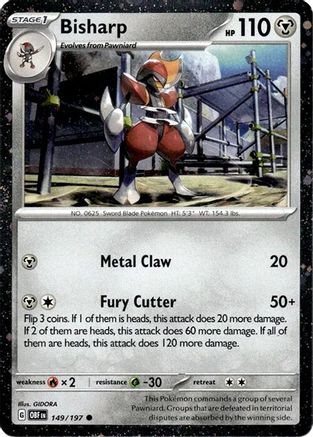 Bisharp (Cosmos Holo) (149/197) - Miscellaneous Cards & Products Holofoil