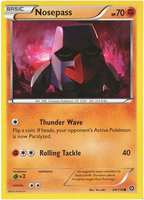 Nosepass - 54/114 - Common - XY Steam Siege (Square Cut Misprint)