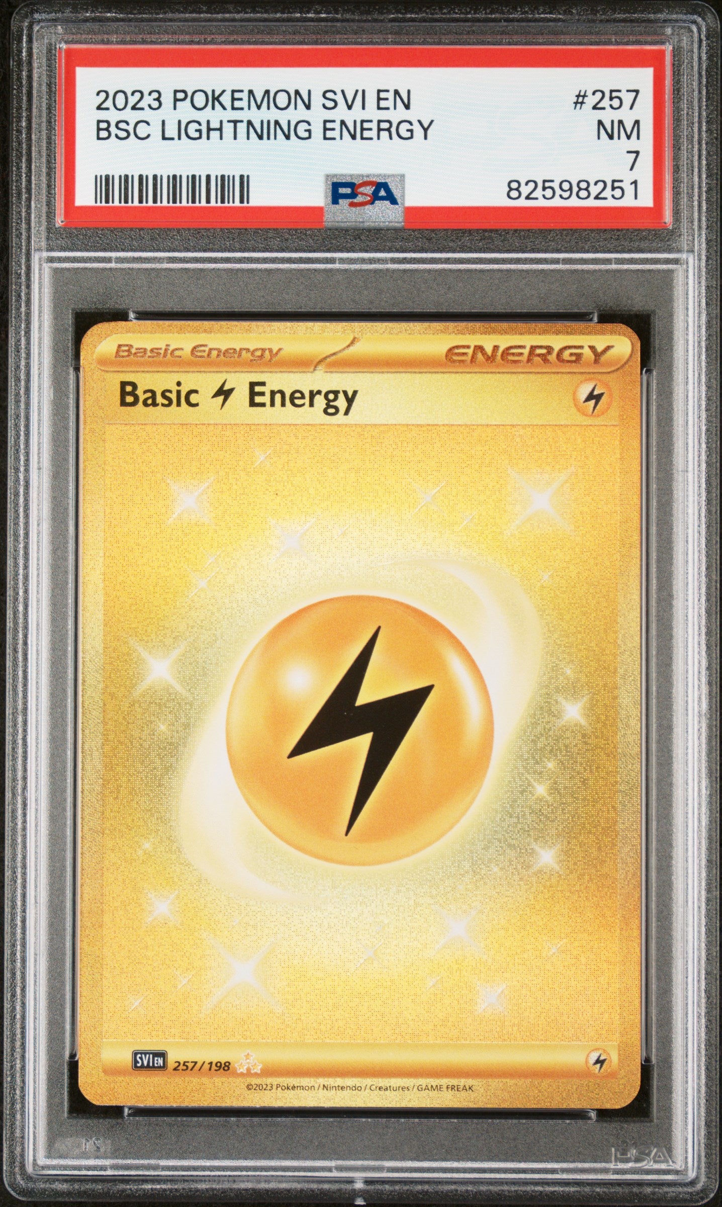 PSA 7 BSC LIGHTNING ENERGY HYPER RARE