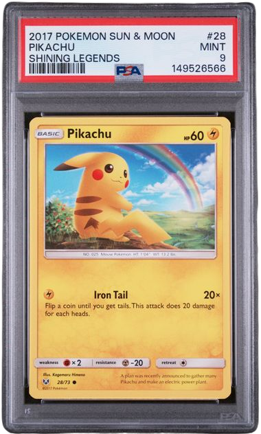 PSA 9 PIKACHU SHINING LEGENDS