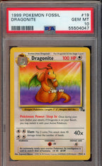 PSA 10 DRAGONITE FOSSIL