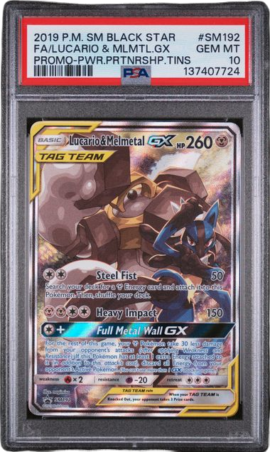 PSA 10 FA/Lucario & Melmetal GX Promo