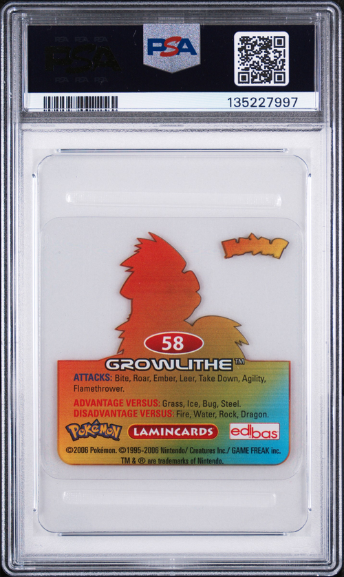 PSA Card Back
