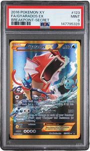 PSA 9 FA/GYARADOS EX BREAKPOINT-SECRET