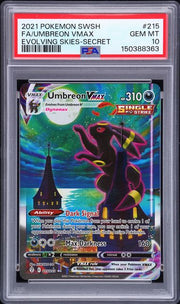 PSA 10 FA/UMBREON VMAX EVOLVING SKIES