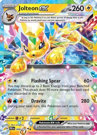 Jolteon ex (30/131) - SV Prismatic Evolutions Holofoil