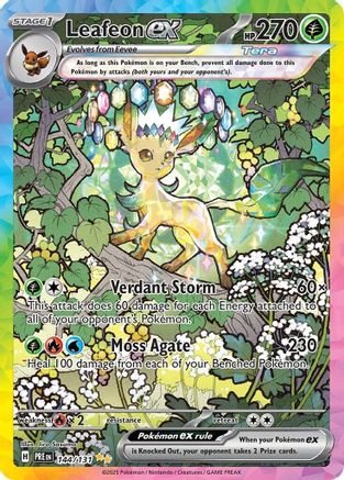Leafeon ex (144/131) - SV Prismatic Evolutions Holofoil
