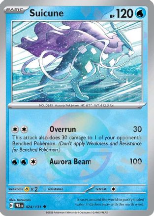 Suicune (Poke Ball Pattern) (24/131) - SV Prismatic Evolutions Holofoil