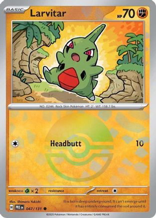 Larvitar (Poke Ball Pattern) (47/131) - SV Prismatic Evolutions Holofoil