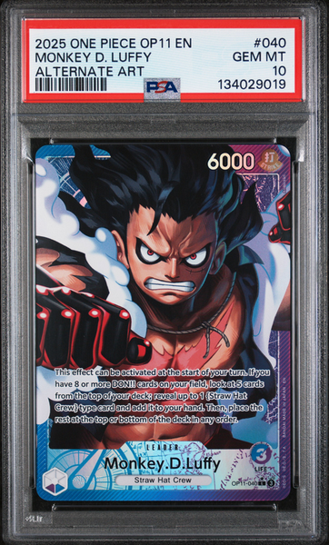 PSA 10 MONKEY D. LUFFY ALTERNATE ART