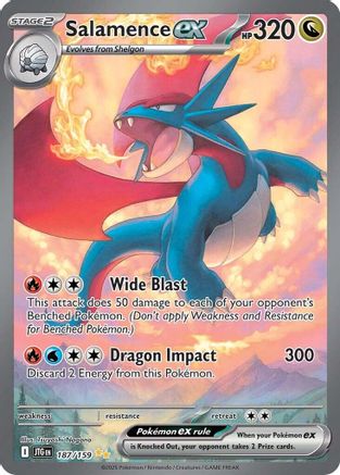 Salamence ex (187/159) - SV09 Journey Together Holofoil