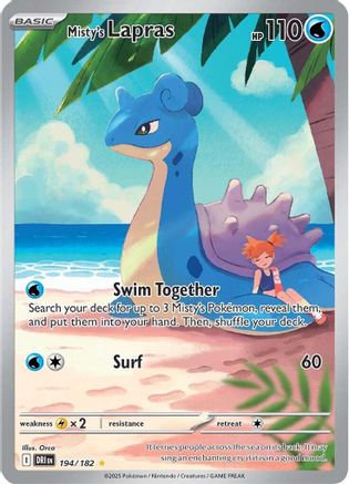 Misty's Lapras (194/182) - SV10 Destined Rivals Holofoil
