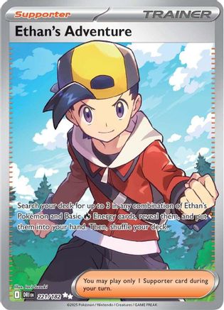 Ethan's Adventure (221/182) - SV10 Destined Rivals Holofoil