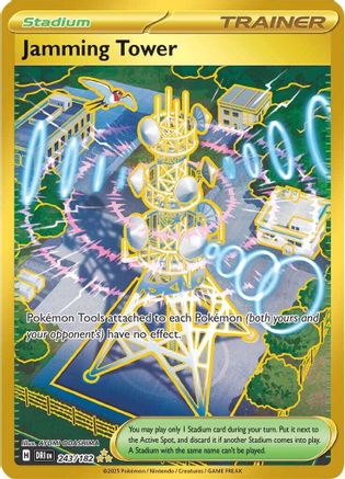 Jamming Tower (243) - SV10 Destined Rivals Holofoil