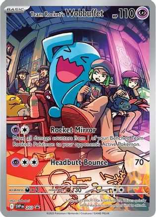 Team Rocket's Wobbuffet (203) - SV Scarlet & Violet Promo Cards Holofoil