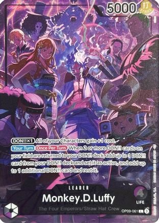 Monkey.D.Luffy (English Version 2nd Anniversary Set) (OP09-061) - One Piece Promotion Cards Foil