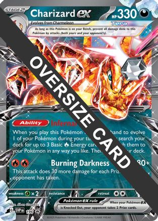 Charizard ex 054/091 & 196 - Promo Lenticular Jumbo Card