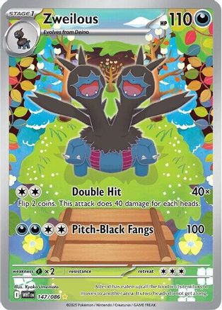 Zweilous (147/086) - SV White Flare Holofoil