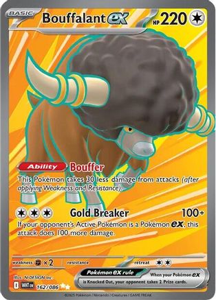 Bouffalant ex (162/086) - SV White Flare Holofoil