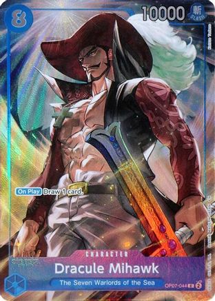 Dracule Mihawk (Seven Warlords of the Sea Binder Set) (OP07-044) - One Piece Promotion Cards Foil