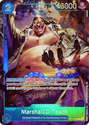 Marshall.D.Teach (Seven Warlords of the Sea Binder Set) (ST17-005) - One Piece Promotion Cards Foil