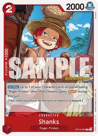 Shanks (007) (OP12-007) - Legacy of the Master Release Event Cards