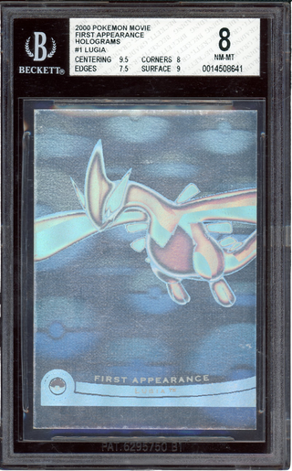 BGS 8 LUGIA FIRST APPEARANCE HOLOGRAMS POKEMON MOVIE 2000