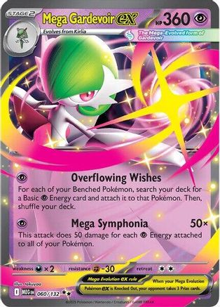 Mega Gardevoir ex (60/132) - ME01 Mega Evolution Holofoil