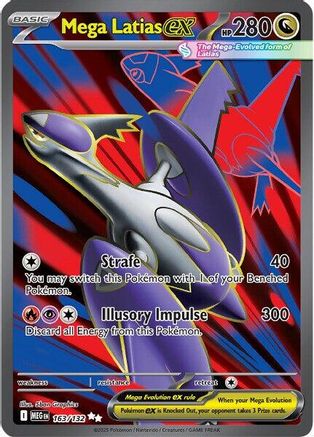 Mega Latias ex (163/132) - ME01 Mega Evolution Holofoil