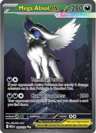 Mega Absol ex (180/132) - ME01 Mega Evolution Holofoil