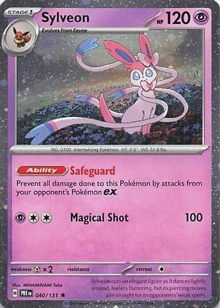 Sylveon (Cosmos Holo) (40/131) - Miscellaneous Cards & Products Holofoil