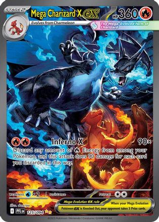 Mega Charizard X ex (125/094) - ME02 Phantasmal Flames Holofoil