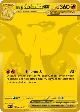 Mega Charizard X ex (130/094) - ME02 Phantasmal Flames Holofoil