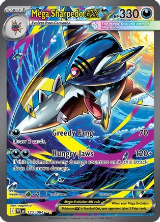 Mega Sharpedo ex (127/094) - ME02 Phantasmal Flames Holofoil