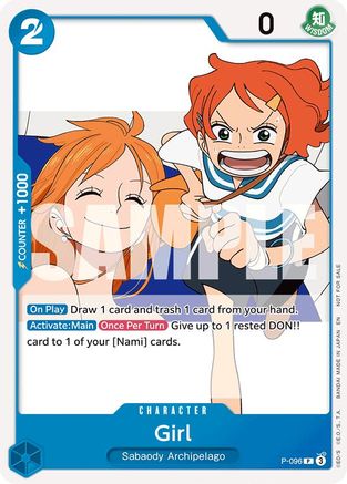 Girl (OP14 Release Event) (P-096) - One Piece Promotion Cards